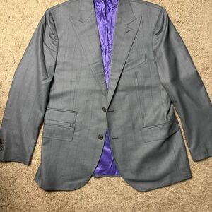 Sartoria Rossi Ermenegildo Zegna Wool Suit Jacket 42R